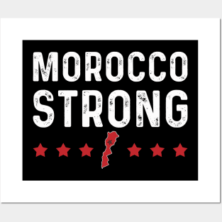 Morocco Strong Support Morocco Earthquake 2023 Pray For Morocco Posters and Art